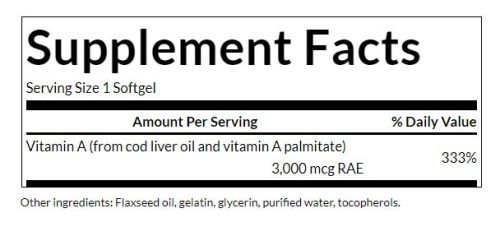 Swanson A-vitamin Komplex (250 Lágykapszula)
