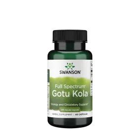   Swanson Gotu Kola Ázsiai Gázló Gyógynövény (60 Kapszula)
