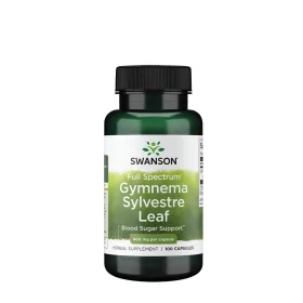   Swanson Gymnema Sylvestre Leaf - Egészséges Anyagcserét Támogató Kapszula (100 Kapszula)