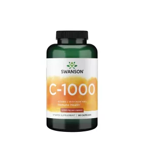   Swanson Vitamin C with Rose Hips - C-Vitamin Csipkebogyóval (90 Kapszula)