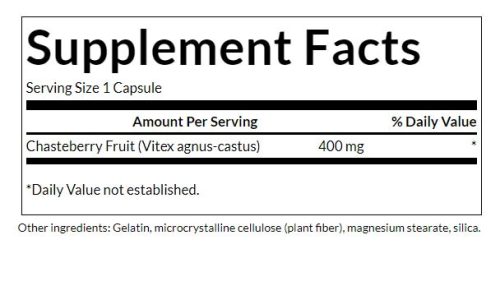 Swanson Full Spectrum Chasteberry Fruit - Barátcserje 400 mg (120 Kapszula)