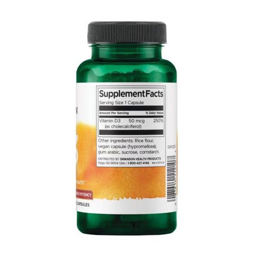 Swanson D3-Vitamin 2,000 IU (250 Kapszula)