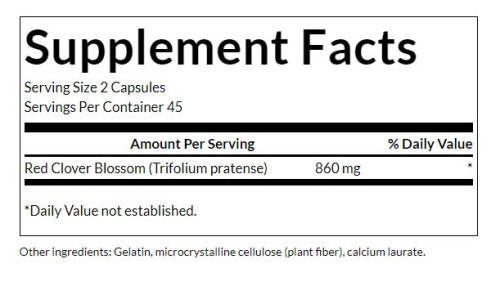 Swanson Teljes Spektrumú Vörös Lóhere Virág Kapszula 430 mg (90 Kapszula)