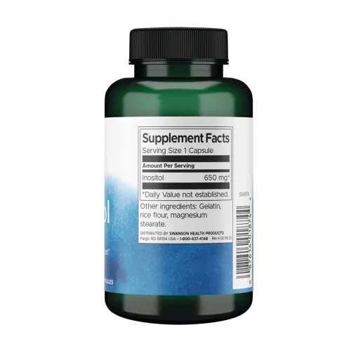 Swanson Inozitol 650 mg (100 Kapszula)