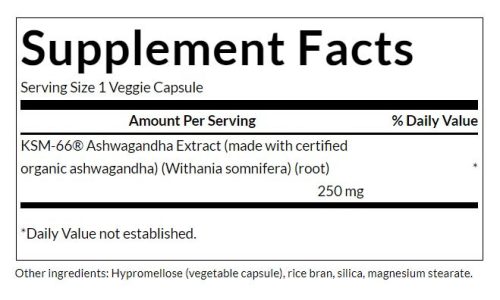 Swanson Ultimate Ashwagandha - KSM-66 250 mg (60 Veg Kapszula)