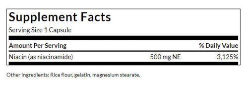 Swanson Niacinamide (250 Kapszula)
