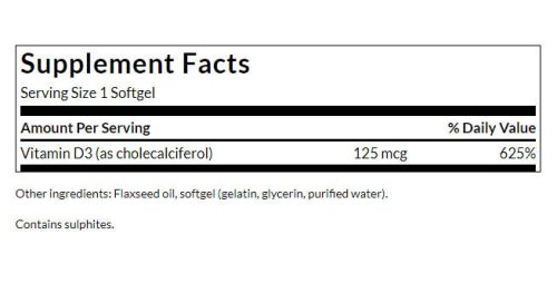 Swanson Vitamin D3 (250 Lágykapszula)