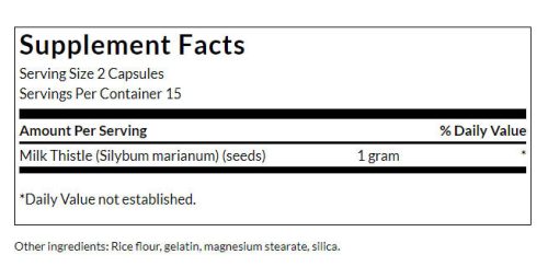 Swanson Máriatövis Kivonat - Milk Thistle (30 Kapszula)