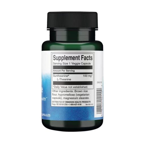 Swanson Suntheanine L-Theanine (100 mg) (60 Veg Kapszula)