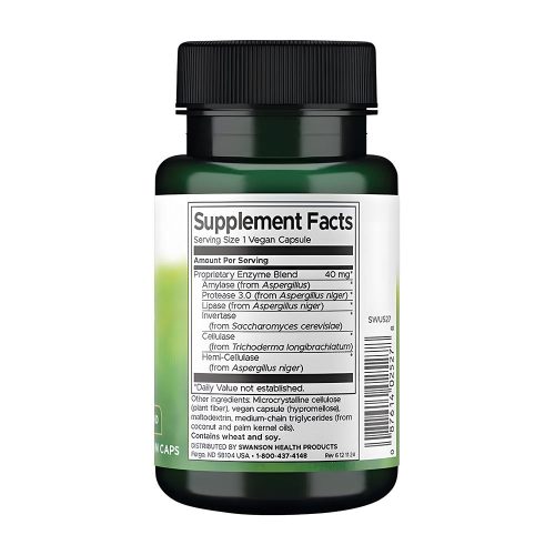 Swanson Puffadás Elleni Enzim  (90 Veg Kapszula)