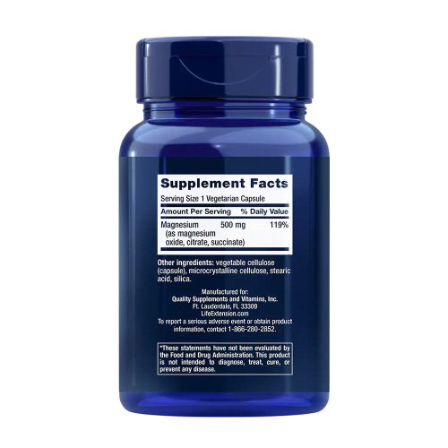 Life Extension Magnézium 500 mg (100 Veg Kapszula)