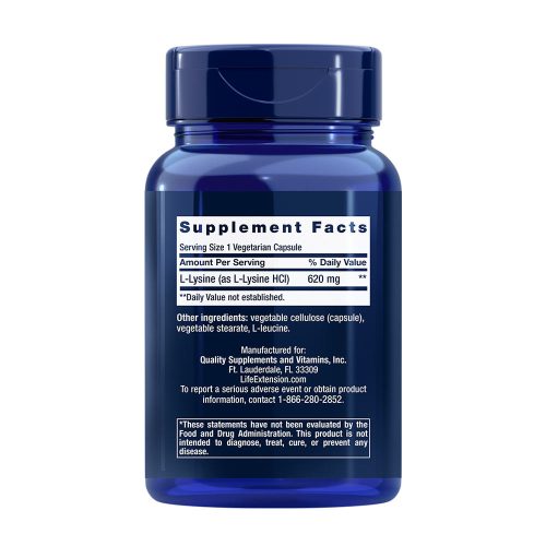 Life Extension Lizin 620 mg (100 Veg Kapszula)