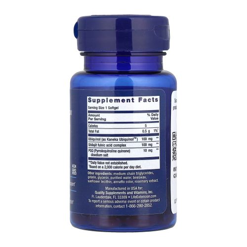 Life Extension Super Ubiquinol CoQ10 with PQQ 100 mg (30 Lágykapszula)