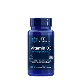   Life Extension D-vitamin 25 mcg (1000 NE) (250 Lágykapszula)