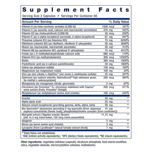 Life Extension Two-Per-Day Multivitamin és Ásványi Anyag (120 Kapszula)