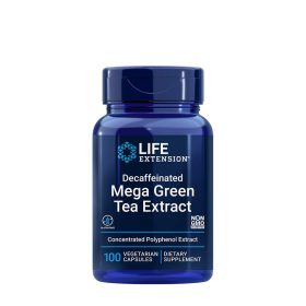   Life Extension Koffeinmentes Zöld Tea Kivonat kapszula - Decaffeinated Mega Green Tea Extract (100 Veg Kapszula)