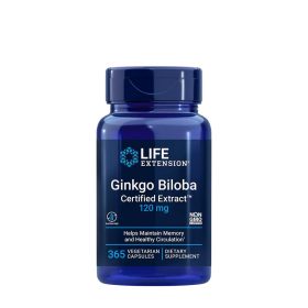   Life Extension Ginkgo Biloba 120 mg kivonat kapszula - Ginkgo Biloba Certified Extract (365 Kapszula)