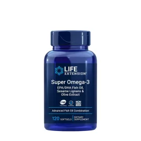   Life Extension Omega-3 EPA/DHA Fish Oil with Sesame & Olive  (120 Lágykapszula)