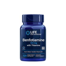   Life Extension Benfotiamin kapszula Tiaminnal - Benfotiamine with Thiamine (120 Veg Kapszula)