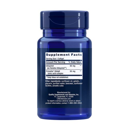 Life Extension Super Ubiquinol CoQ10 50 mg kapszula (Fokozott Mitokondriális Támogatás) (30 Lágykapszula)