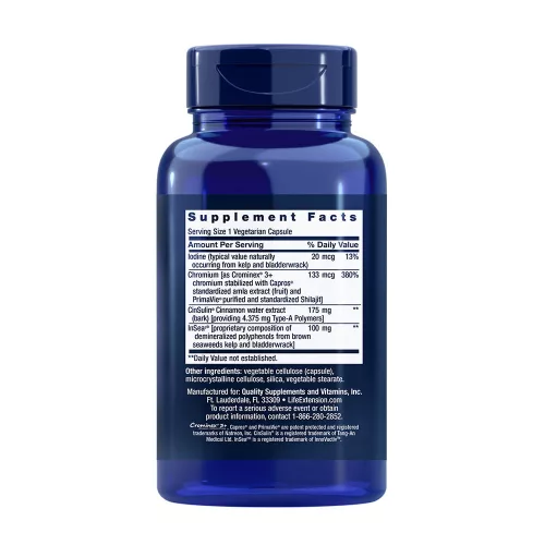 Life Extension CinSulin with InSea2 and Crominex 3+ (90 Veg Kapszula)