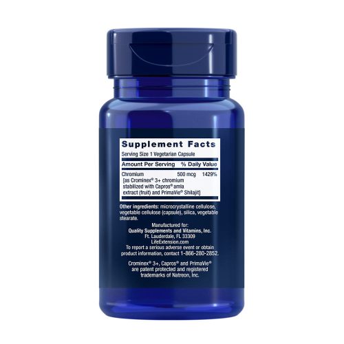 Life Extension Optimalizált Króm kapszula - Optimized Chromium with Crominex 3+ (60 Veg Kapszula)