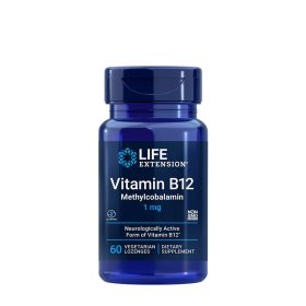   Life Extension B12-vitamin Methylcobalamin 1 mg szopogató (60 Szopogató Tabletta)