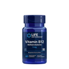   Life Extension B12-vitamin Methylcobalamin 5 mg szopogató (60 Szopogató Tabletta)