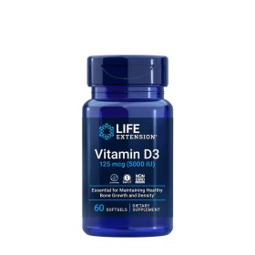   Life Extension D3-vitamin 125 mcg (5000 IU) (60 Lágykapszula)