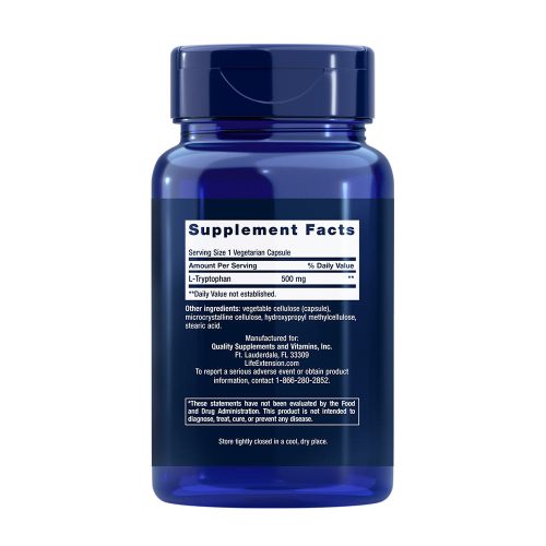 Life Extension L-triptofán kapszula - L-Tryptophan (90 Veg Kapszula)