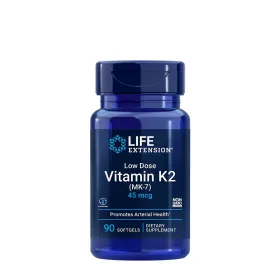  Life Extension Alacsony Dózisú K2-vitamin kapszula - Low Dose Vitamin K2 (90 Lágykapszula)