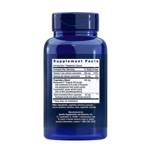 Life Extension Szőlő Mag Kivonat kapszula - Grapeseed Extract  (60 Veg Kapszula)