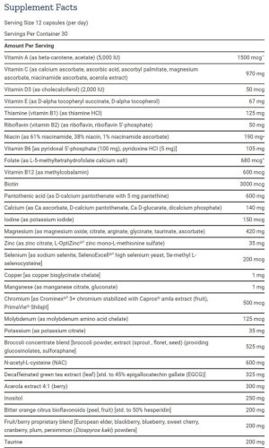 Life Extension Teljes Spektrumú Multivitamin kapszula - Life Extension Mix (360 Kapszula)