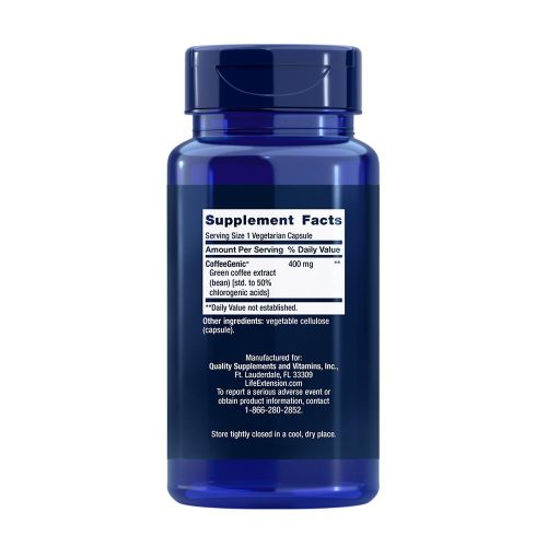 Life Extension CoffeeGenic® Green Coffee Extract - Zöld tea kivonat (90 Veg Kapszula)