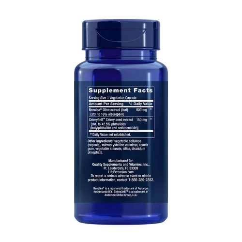 Life Extension Advanced Olive Leaf Vascular Support - Szív egészsége (60 Veg Kapszula)