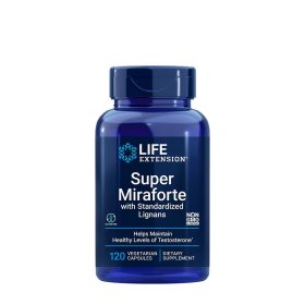  Life Extension Super Miraforte with Standardized Lignans - Tesztoszteron Támogatás (120 Veg Kapszula)