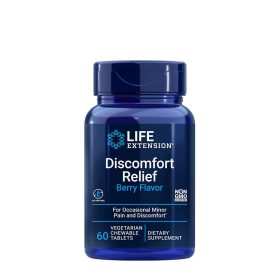   Life Extension Discomfort Relief (Gyümölcs ízű) (60 Rágótabletta)