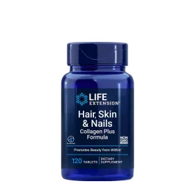   Life Extension Hair, Skin & Nails Collagen Plus Formula (120 Tabletta)