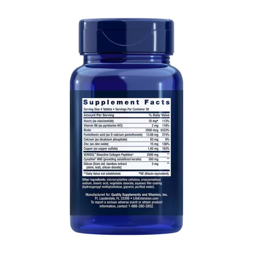 Life Extension Hair, Skin & Nails Collagen Plus Formula (120 Tabletta)