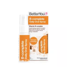   BetterYou Komplex B-vitamin Szájspray  (25 ml, Természetes Őszibarack, Szilva és Málna)
