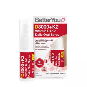   BetterYou Dlux+ D-vitamin és K-vitamin szájspray (12 ml, Természetes Borsmenta)