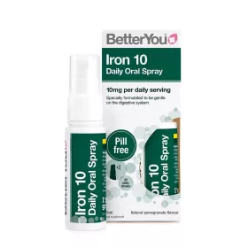   BetterYou Vas Szájspray - Iron 10 Daily Oral Spray (25 ml, Gránátalma)