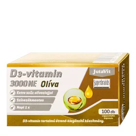 JutaVit D3-vitamin 3000 NE Olíva (100 Lágykapszula)