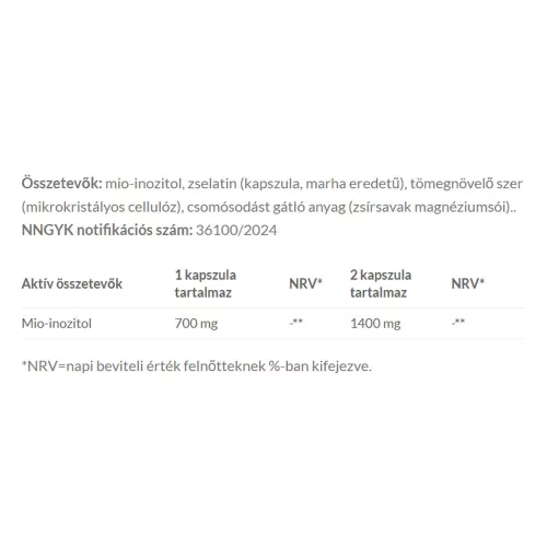 JutaVit Mio-Inozitol  (100 Kapszula)