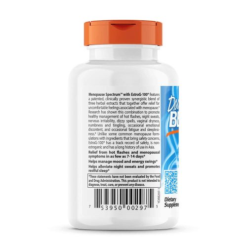Doctor's Best Menopauza Támogató kapszula Estrog-100-zal (30 Veggie Kapszula)