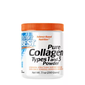   Doctor's Best 1. és 3. Típusú Tiszta Kollagén por - Pure Collagen Types 1 and 3 (200 g)