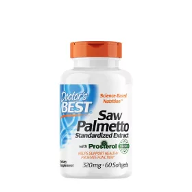   Doctor's Best Fűrészpálma Kivonat 320 mg kapszula - Saw Palmetto Standardized Extract (60 Lágykapszula)