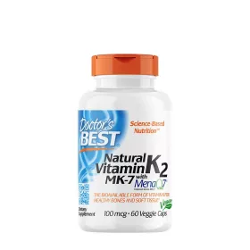   Doctor's Best Természetes K2-vitamin (MK7) 100 mcg kapszula - Natural Vitamin K2 100 mcg (60 Veg Kapszula)