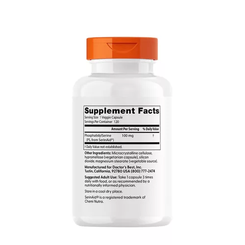 Doctor's Best Phosphatidyl Serine - Foszfatidil-szerin (120 Veggie Kapszula)