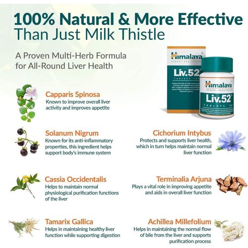 Himalaya Liv.52 - Májvédő és Támogató (100 Tabletta)